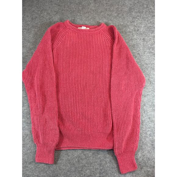 Interchange Crewneck Sweater Mens 2XL Pink Ramie Blend Knit Preppy Classic - Picture 1 of 5